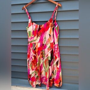 Donna Ricco Colorful Abstract Dress